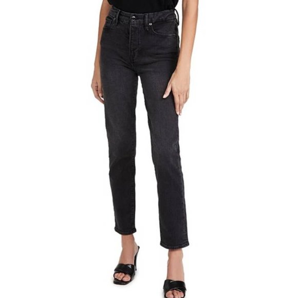 Good American Good Curve Crop Jeans - Picture 1 of 4